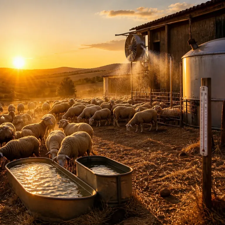 Le pecore portate al pascolo di sera: il caldo estremo modifica la produzione e il benessere animale