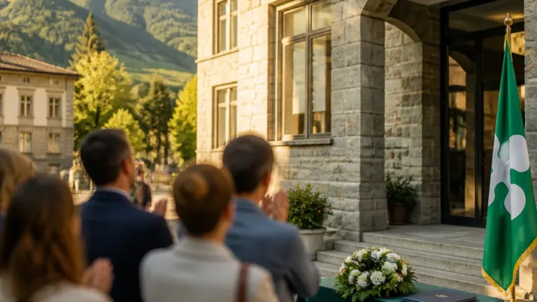 Saluto a Chiavenna per il dirigente Massimo Minnai, guida dell'istituto Crotto Caurga