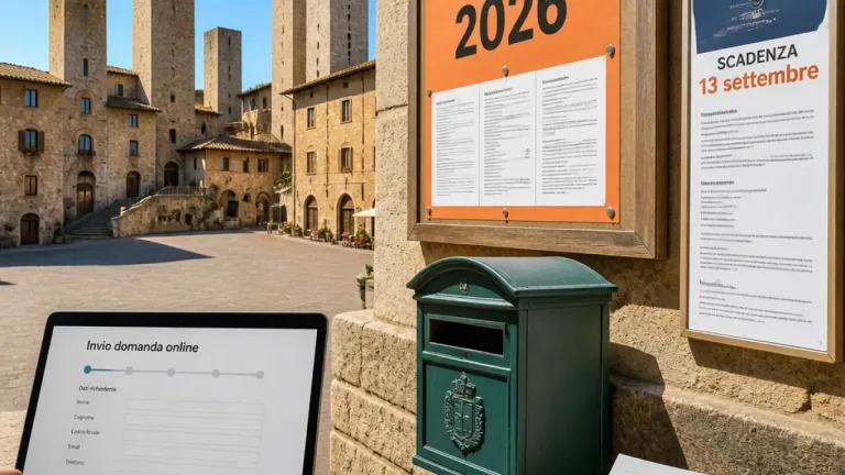 San Gimignano apre il bando affitti 2026: domande entro il 13 settembre, oltre 80mila euro a disposizione