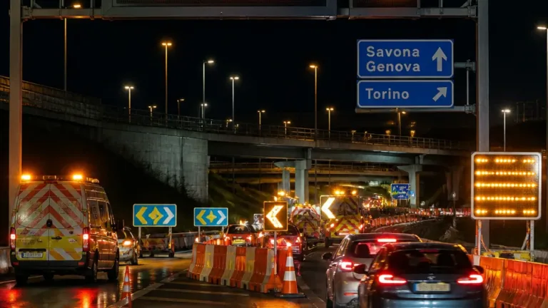 Savona: chiusure notturne sull'A6, tutte le modifiche alla viabilità per inizio agosto