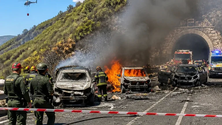 Schianto frontale a Solanas: due morti, tre veicoli coinvolti e incendio sulla Statale 125 Var