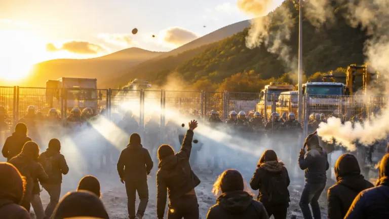 Scontri in Valle di Susa: pietre e bombe carta vicino al cantiere di San Didero