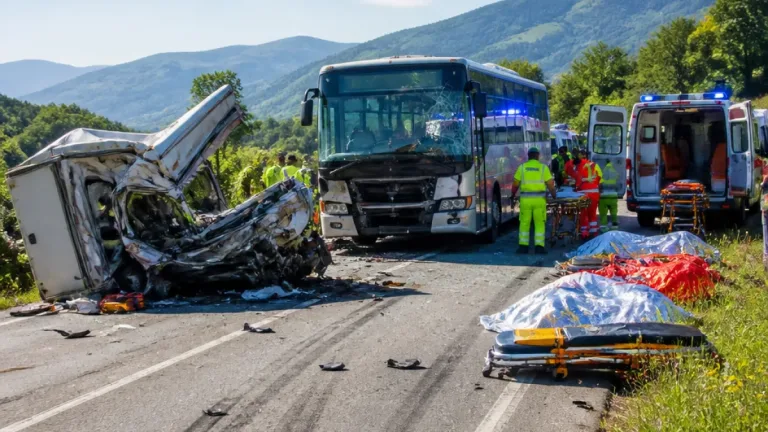 Scontro frontale sulla Terni‑Rieti: sei morti, oltre 30 feriti e il camper distrutto