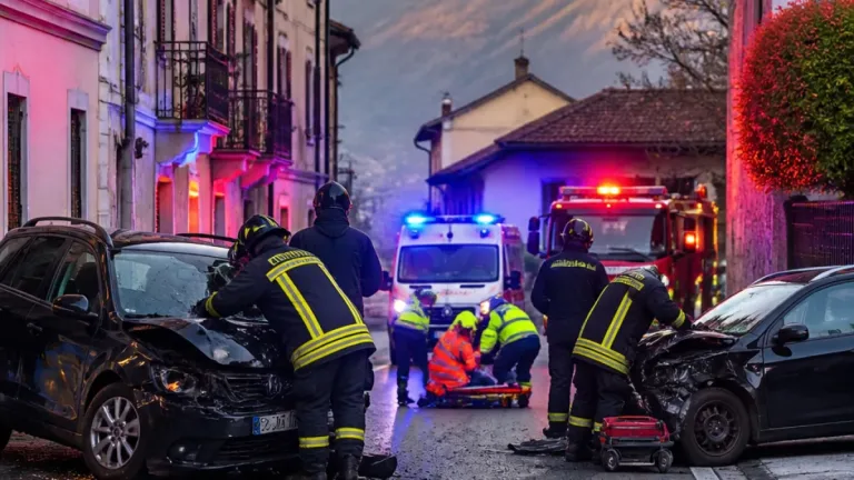 Scontro tra due auto a Castelveccana: due feriti lievi e intervento dei vigili del fuoco