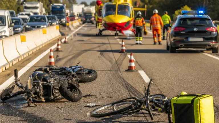 Scontro tra moto e bici sulla SS16 ad Arquà Polesine: due feriti gravi, strada riaperta
