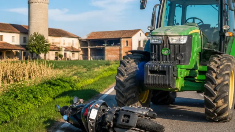 Scontro tra moto e trattore a Casaloldo: un uomo muore, la moglie trasportata in elisoccorso