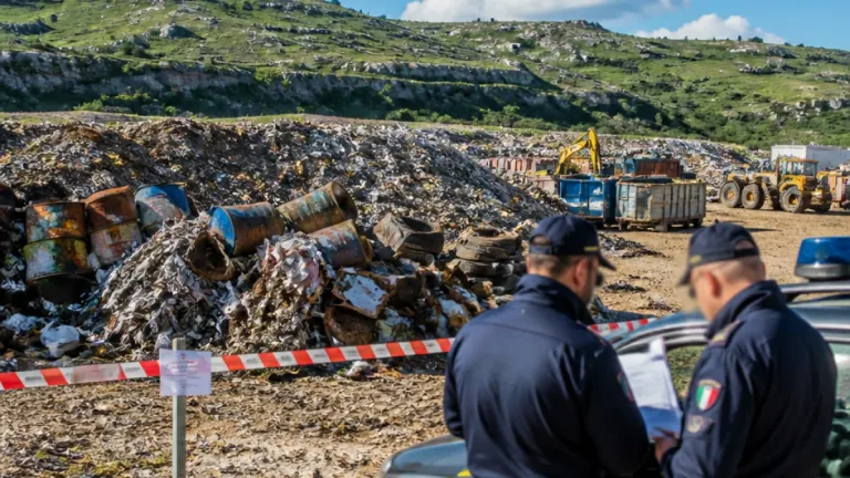 Scoperta a Matera discarica di oltre 54.000 mq: sequestrata area per rifiuti speciali
