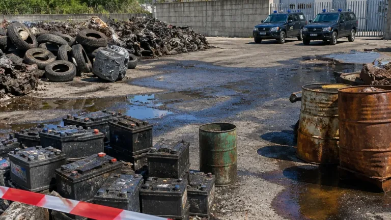 Sequestrato a Tortora complesso industriale: trovati circa 100 m³ di rifiuti speciali