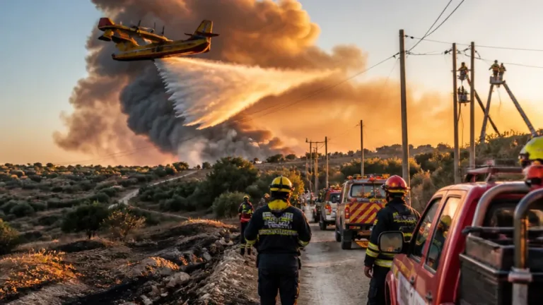 Siracusa, incendio a Contrada Carancino: canadair e sospensione dell'energia per le operazioni