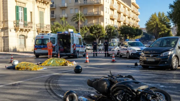 Siracusa, scontro fra auto e moto a Viale Scala Greca: due feriti trasportati in ospedale