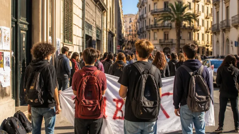 Studenti del Liceo Marconi in piazza per aule sovraffollate e servizi carenti