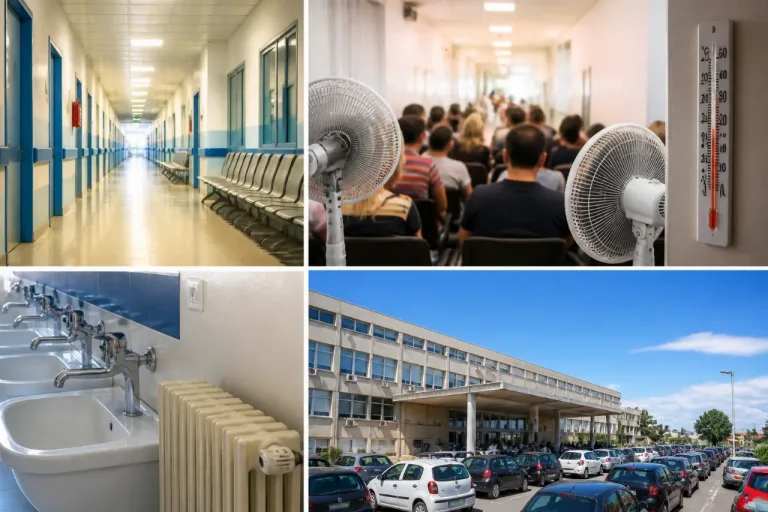 Taranto, allarme al Moscati: Pneumologia senza acqua calda e prelievi al caldo oltre i 30°C