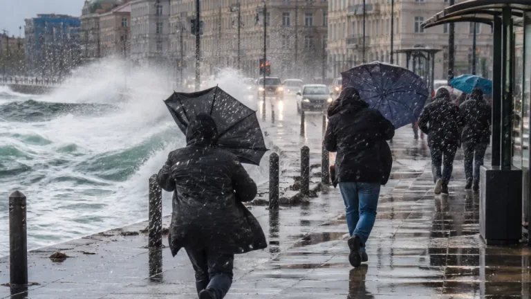 Temporale improvviso su Trieste: pioggia intensa e raffiche dal pomeriggio