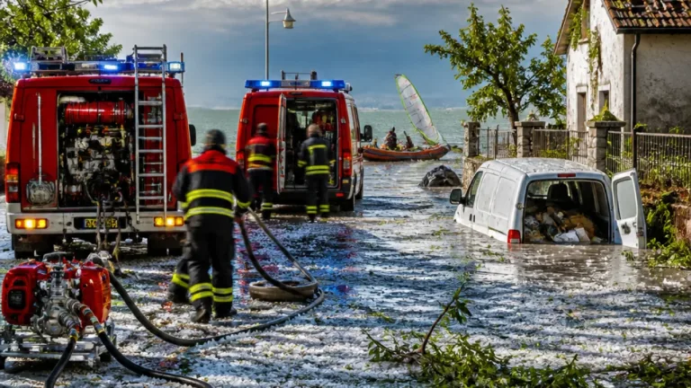Temporali violenti in provincia di Verona: decine di interventi dei Vigili del Fuoco e salvataggi