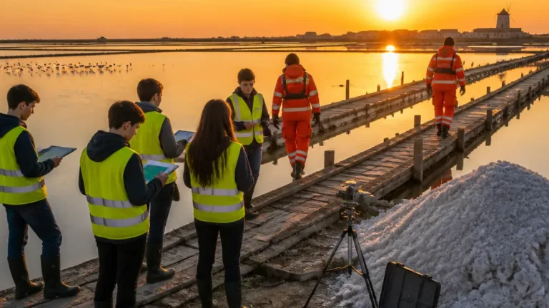 Trapani: giovani e Vigili del Fuoco nelle saline per tutela e prevenzione