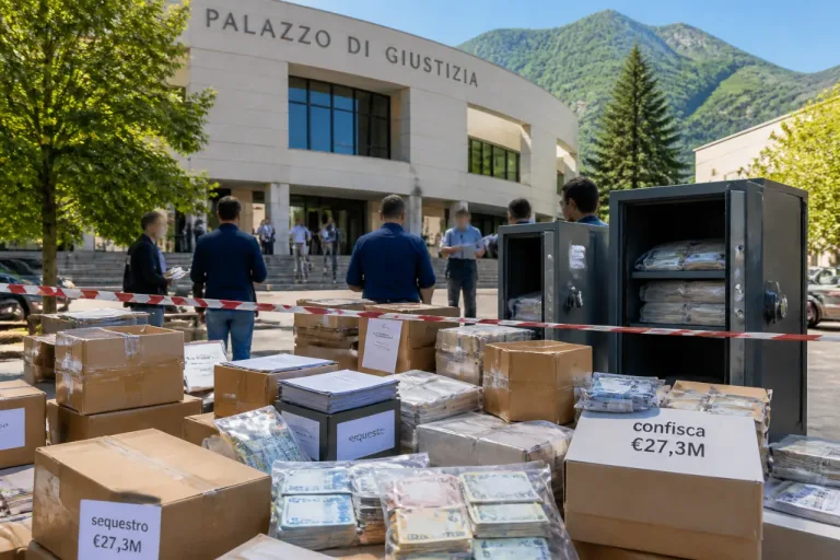 Trento: 27 condanne per un’organizzazione di riciclaggio, sequestri per oltre 27 milioni