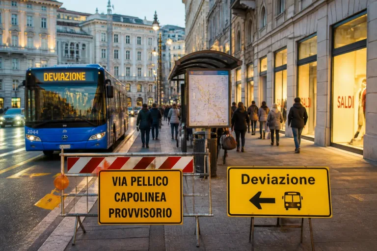 Notte dei saldi a Trieste: bus deviati dalle 19, ecco come cambiano le linee