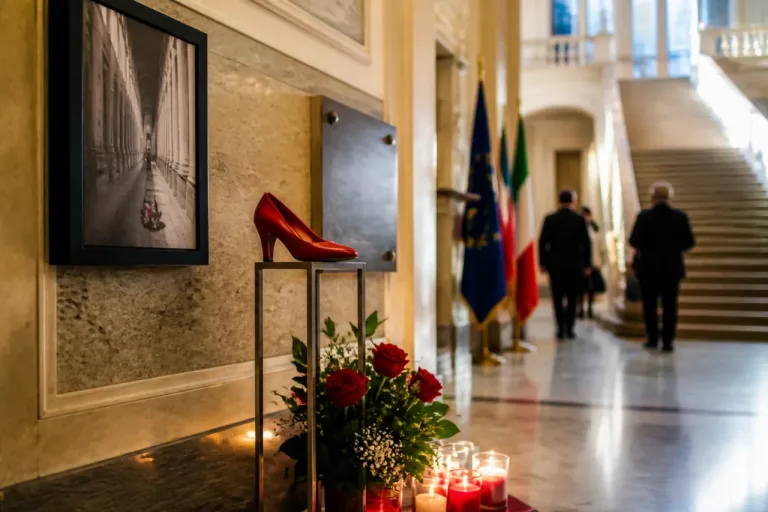 Una scarpetta rossa permanente nella Provincia di Cosenza contro la violenza di genere