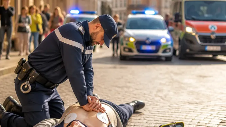 Varese, anziana rianimata in piazza: agente la salva con massaggio cardiaco e DAE