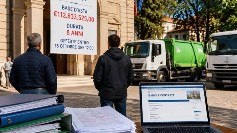 Varese pubblica il bando da oltre 112 milioni per l’affidamento del servizio rifiuti