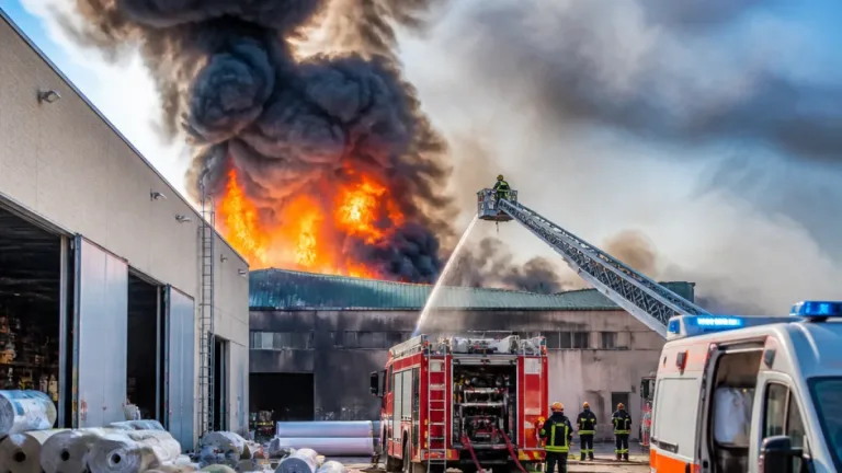 Vasto incendio in azienda a Prato: evacuato capannone confinante, lievi intossicazioni