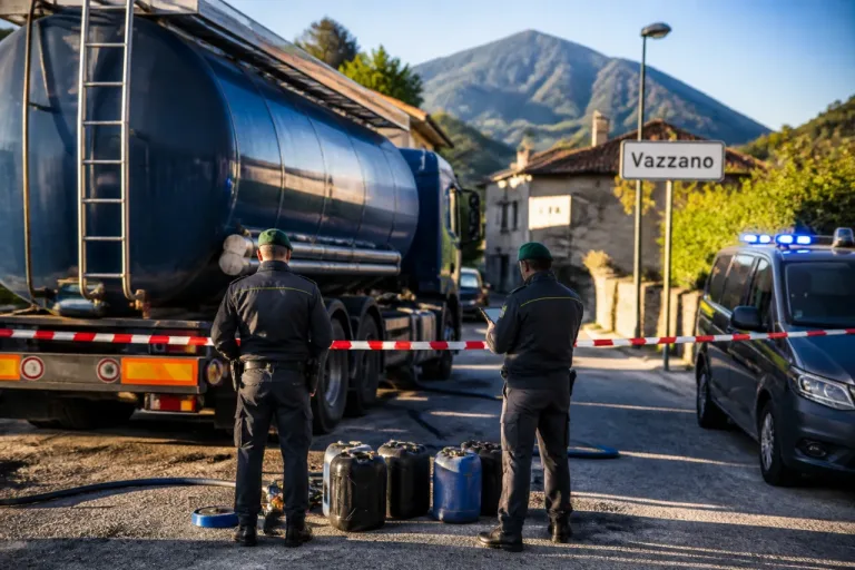 Vazzano: sequestrata autobotte con 7.000 litri di gasolio, due denunciati