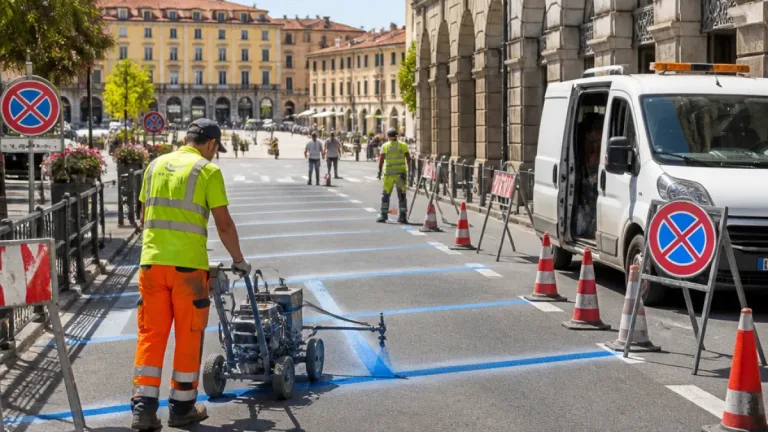 Vercelli: rifacitura delle zone blu dal 10 al 22 agosto, stop alla sosta in tratti indicati
