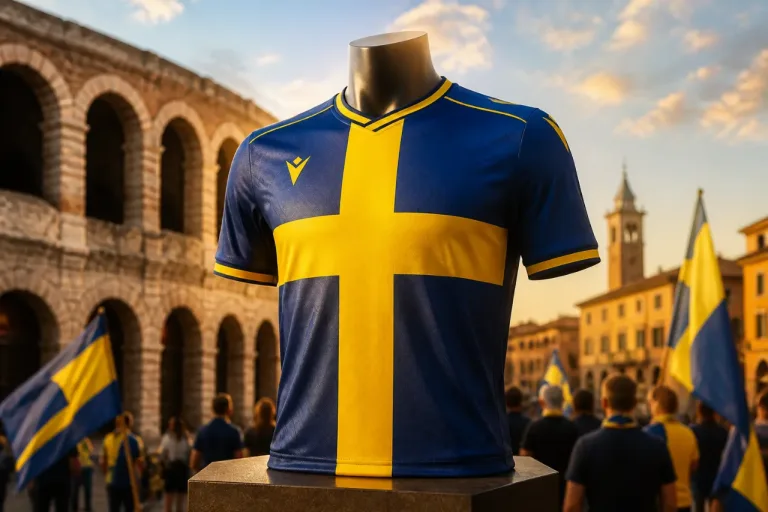 Verona: l'Hellas presenta la maglia 2026/27 che richiama lo stemma civico
