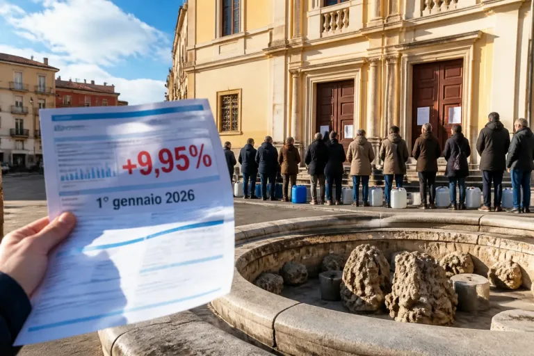 Vibo Valentia, bollette dell'acqua +9,95% nonostante i disservizi idrici