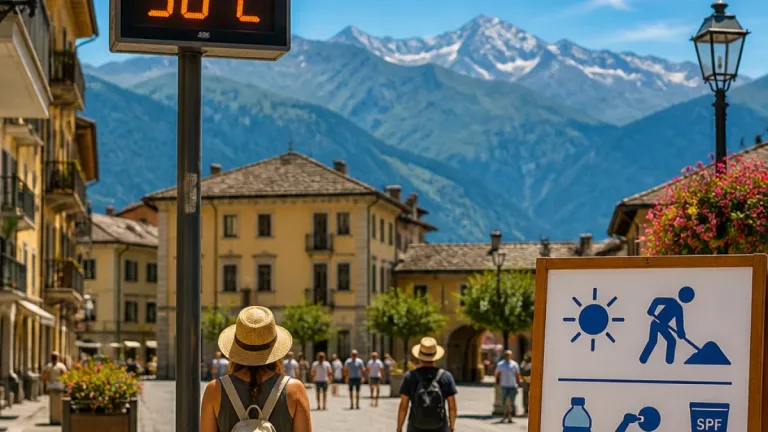 Villeneuve: giornata calda e in gran parte soleggiata, zero termico sopra i 4.200 metri