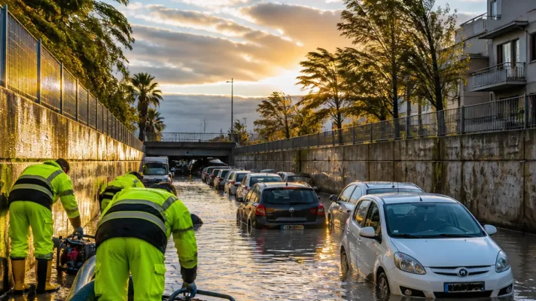 Violente piogge nella notte: allagamenti e sottopassi in tilt, oggi schiarite e temperature in rialzo
