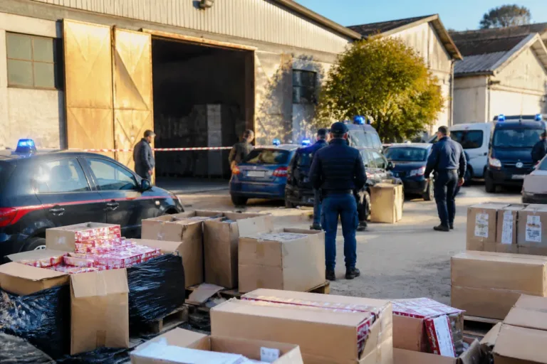 Viterbo, sequestrato a Borghetto un capannone usato come hub per sigarette di contrabbando