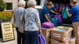 Cedar Rapids assisted living residents fill van with school supplies for Van Buren Elementary