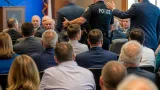 Homeland Security Secretary Markwayne Mullin clashes with former Edmond mayor at Chamber event