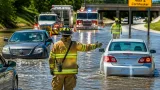 Lincoln crews rescue four people after heavy afternoon flooding closes 84th Street