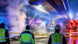 Man Arrested After Fire Set Beneath I-10 Overpass in New Orleans East