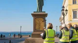 Odessa lawmakers seek fresh inspection of Duke de Richelieu monument after protective coverings removed