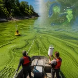 Researchers study airborne and waterborne risks from massive Lake Erie algal bloom