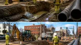 Springfield downtown water main break prompts extended road closure, repair to ductile iron