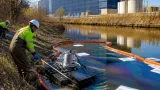 Thousands of gallons of diesel spill into Secaucus tributary; cleanup ongoing