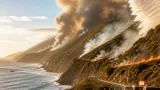 Two fires threaten Monterey County coastline as crews battle flames near Highway 1