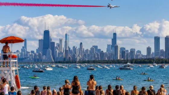 Chicago’s Air and Water Show returns after weather delay, Thunderbirds wow crowds