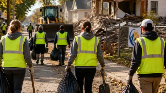 Evansville marks 9/11 anniversary with neighborhood "block-by-block" cleanup and blight removal