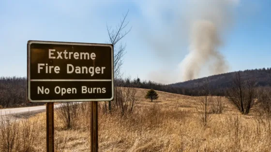 Extreme wildfire danger continues across Arkansas amid yearlong drought