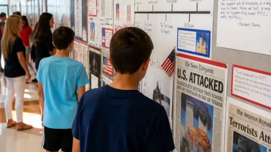 Gilbert students preserve 9/11 memories through interviews at Gilbert Accelerated Middle School