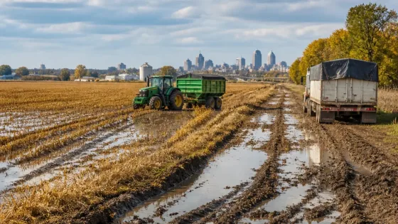 Heavy rain slows early Iowa harvest as fields remain saturated across much of the state