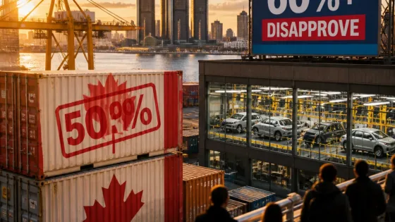 Majority of Michigan voters oppose Trump’s 50% tariffs on Canadian imports, poll finds