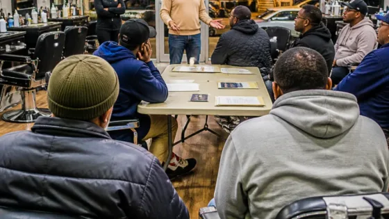 Philadelphia barbershop forum spotlights Black men's views as Democrats assess electoral gaps