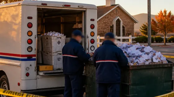 Postal worker arrested after investigators say he tossed more than 300 Utah mail ballots