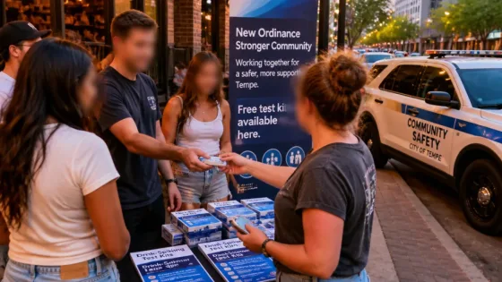 Tempe leads Arizona with new drink‑spiking ordinance, hands out detection kits on Mill Avenue